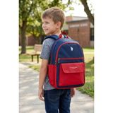 U.S. Polo Assn. U.s Polo Assn 26054-26055-26057-26058 Unisex Okul Sırt Çantası Öğrenci Günlük Seyahat Tatil Spor Yürüyüş Seyahat Gezi Kamp Günlük - Lacivert - Kırmızı