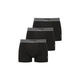 U.S Polo Assn. U.s. Polo Assn. 3'lü Modal Düz Renk Erkek Boxer, Likralı Erkek Boxer, %47 Modal %47 Pamuk, %6 Elastan - Siyah - 2XL