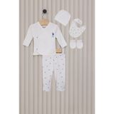 U.S. Polo Assn. U.S. Polo Assn Bebek Hastane Çıkışı, 0-3 AY, USB2032, Beyaz, Erkek