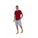 U.s. Polo Assn. U.s. Polo Assn. Erkek %100 Pamuk Yazlık Pijama Takımı Bordo - Bordo - Ilc2.18r87p5pnı-Bor