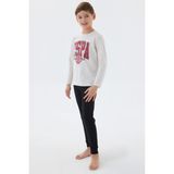 U.S. Polo Assn. U.S. Polo Assn Erkek Çocuk Beyaz Pijama Takımı US1578-C-V2 - 5 - 6 Yaş