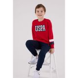 U.S. Polo Assn. U.S. Polo Assn Erkek Çocuk Eşofman Takımı, 9-10 Yaş, US2213-C-V1, Kırmızı, erkek-çocuk