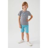 U.S. Polo Assn. U.S. Polo Assn Erkek Çocuk Gri Bermuda Takım US1369-C-V5 - Koyu Gri - 14 - 15 Yaş