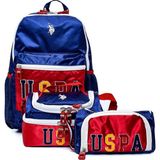 U.S. POLO ASSN. U.S. Polo. Assn. Erkek Çocuk Okul Çanta Seti Plset242646566,Lacivert Tek Ebat
