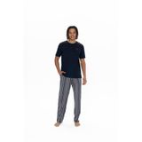 U.S. Polo Assn. U.S. Polo Assn. Erkek Lacivert 3 Lü Pijama Takım, S, 18905