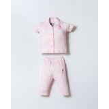 U.S. Polo Assn. U.s Polo Assn. Kız Bebek Gömlek Pijama Takım - Ekru - 18 - 24 Ay