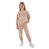 U.S. Polo Assn. U.S. Polo Assn Kız Çocuk Eşofman Takımı, 9-10 Yaş, US2312-C-V2, Kahverengi, kız-çocuk