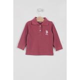 U.S. Polo Assn. U.s. Polo Assn Lisanslı Classic Gül Kurusu Bebek Uzun Kol Yakalı Sweatshirt - 12 - 18 Ay