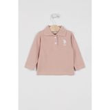 U.S. Polo Assn. U.s. Polo Assn Lisanslı Classic Pudra Bebek Uzun Kol Yakalı Sweatshirt - 12 - 18 Ay