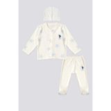 U.S. Polo Assn. U.S. Polo Assn Lisanslı Set Of Three Krem Erkek Bebek Eşofman Takımı