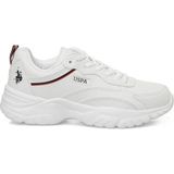 U.S. Polo Assn. U.S.Polo Assn Tracey Pu Kadın Günlük Yüksek Taban Sneaker Spor Ayakkabı - Beyaz