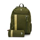 U.S. POLO ASSN. U.S. Polo. Assn. Unisex Okul Çantası Plset2436162,Haki Tek Ebat