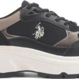 U.S. Polo Assn. U.S.POLO ASSN.VIAVAI 4PR SİYAH COMFORT CASUAL ANATOMİK SPOR AYAKKABISI