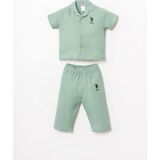 U.S. Polo Assn. U.s.polo Erkek Bebek Gömlek Pijama Takımı - Mint