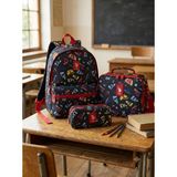 U.S. Polo Assn. Unisex Okul Sırt Çantası Seyahat Günlük Çanta Beslenme Çantası Kalemlik 3'lü Set PLCAN26001-007 - Siyah