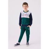 U.S. Polo Assn. Us Polo Erkek Çocuk Eşofman Takımı US1922 Koyu Yeşil - 14 - 15 Yaş