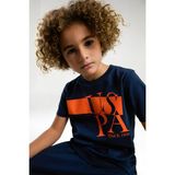 U.s. Polo Assn. US2016 Lacivert Pamuklu Erkek Çocuk Kısa Kollu Pijama Takımı - 6 - 7 Yaş