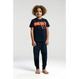 U.s. Polo Assn. US2016 Lacivert Pamuklu Erkek Çocuk Kısa Kollu Pijama Takımı - 6 - 7 Yaş