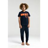 U.s. Polo Assn. US2016 Lacivert Pamuklu Erkek Çocuk Kısa Kollu Pijama Takımı - 9 - 10 Yaş
