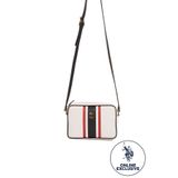 U.S. Polo Assn. US8003 Beyaz-Lacivert-Kırmızı Kadın Postacı Çantası