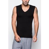 U.S. Polo Assn. USE80080 Siyah Derin V Yaka Erkek Atlet