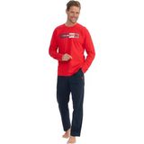 U.s. Polo Assn. Uzun Kol Erkek Pijama Takım 18828 - XL - Kırmızı