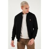 U.S. Polo Pamuklu Slim Fit Logolu Erkek Hırka G081SZ0TH2227188 SİYAH