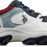 U.s Polo Tracky 5fx Kadın Beyaz Mavi Spor Ayakkabı 101947353