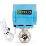U.S. Solid 0.5 "Oransal Motorlu Küresel Vana, 304 Paslanmaz Çelik, DC 9–24V, Pozisyon Göstergeli 5-Telli, IP67 Tam Bağlantı Noktası