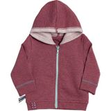 U1190002 Organicera Organik Kapşonlu Mont,bordo Melanj - 3 - 6 Ay