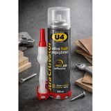 U4 Hızlı Yapıştırıcı 200 Ml Süper Güçlü Şeffaf Endüstriyel Fast Adhesive Mdf Ahşap Plastik Metal Deri
