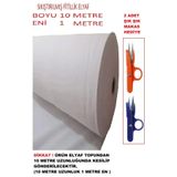 U5 FASHION 10 Metre Boyu 1 Metre Eni Fitillik Elyaf Kırkyama Patchwork Elyafı Sıkıştırılmış Makas Hediye