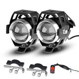 U5 Motosiklet Sis Farı Su Geçirmez 3 Mod'lu ( 2 Adet Led + 1 Anahtar )