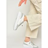 U540702103 Beyaz Hakiki Deri Spor Ayakkabı Sneakers