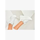 U702020709 Beyaz Kalın Tabanlı Spor Ayakkabı Sneakers