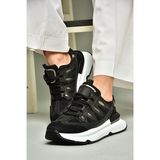 U973501004 Siyah Kumaş Spor Ayakkabı Sneakers