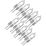 Uadme G4 Halojen Lamba, 10'lu Paket G4 20W 12 V Halojen Ampul Sıcak Beyaz 2700K Kısılabilir Şeffaf Kapsül Lambaları Isınma İçin Sinyal Lambaları Ray Aydınlatması