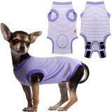 Uadonile Köpek Cerrahisi Kurtarma Takımı, Köpek Erkek Kadın için Cerrahi Kurtarma Elbisesi, Spay Neuter Köpek Kurtarma Takımı, Koni Alternatif Köpek Cerrahi Tulum Mor, X-Small