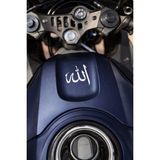 UAStudio Allah Hat Yazisi 5*5 Ölçüleri Kask Motosiklet Oto Cam Rüzgarlık Ayna Uyumlu - Çok Renkli - özel