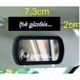 UAStudio Otomobil Motor Arka Cam Yazısı Sticker Çokgüzelsin,,, - Çok Renkli - özel