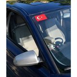 UAStudio Türk Bayrağı Sticker 12*8 Araç Oto Motorsiklet Ayna Uyumlu - Çok Renkli - özel