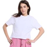 Ube Kadın Beyaz Günlük Stil T-Shirt 25YK015-BYZ - XS