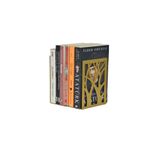 uberKraft Ağaç Desenli Metal Kitap Desteği - Kitap Tutucu - Ev ve Ofis Dekoratif Aksesuar ( 2 Li Set) Altın