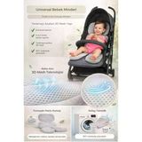 Ubeybi 3D Mesh Puset Minderi Terlemeyi Azaltan Bebek Arabası Oto Koltuğu Pedi Universal Oeko-Tex® Sertifikalı