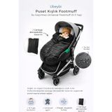 Ubeybi Bebek Kışlık Puset Tulumu Polar Footmuff - Su Geçirmez Bebek Arabası Uyku Tulumu ve Ayak Örtüsü