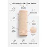 ubeybi Çocuk Emniyet Kemeri Yastığı Yumuşak Peluş Boyun Destekli Konforlu Araç Yolculuk Yastığı Terletmez