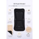 ubeybi Universal 4 Mevsim Puset Minderi Çift Taraflı Pamuklu Terletmez 3D Mesh Bebek Arabası Oto Koltuğu Minderi