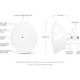 Ubiquiti Ltu-Pro 1 Port Gigabit 5ghz 900MBPS 24DBI 14 Derece 25KM Ptp/ptmp Diş Ortam Access Point(Adaptörlü) - Tek Seçenek