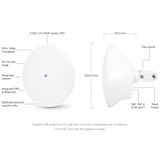 Ubıquıtı Ltu-Pro 1 Port Gıgabıt 5Ghz 900Mbps 24Dbı 14 Derece 25Km Ptp/Ptmp Dış Ortam Access Poınt(Adaptörlü)