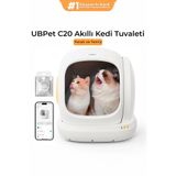 UBPet C20 Akıllı Otomatik Kedi Tuvaleti | App Kontrol, Otomatik Temizleme, 38DB Sessiz, Ağırlık Sensörü